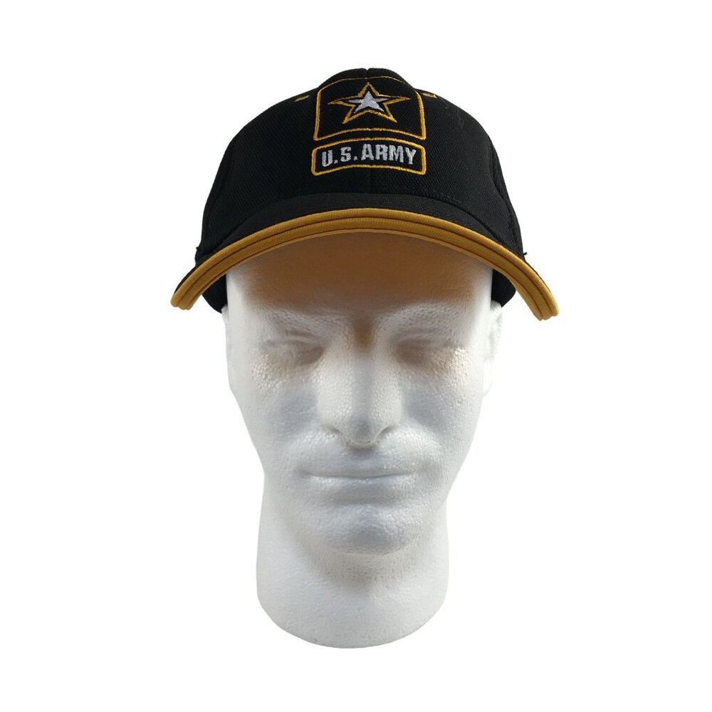 U.S. ARMY ARMY OF ONE BLACK & YELLOW HAT WITH HIDDEN PRO POCKET ALL-STAR APPAREL